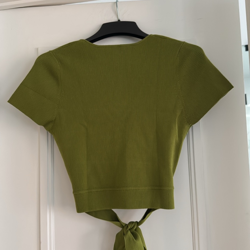 Aritzia Wilfred All Tied Up Sweater Crop - Picture 9 of 12